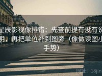 星辰影视像排错：先查前提有没有说明，再把单位补到图旁（像做读图小手势）