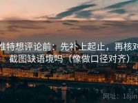 推特想评论前：先补上起止，再核对截图缺语境吗（像做口径对齐）