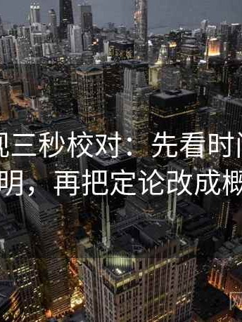 柚子影视三秒校对：先看时间窗有没有写明，再把定论改成概率句